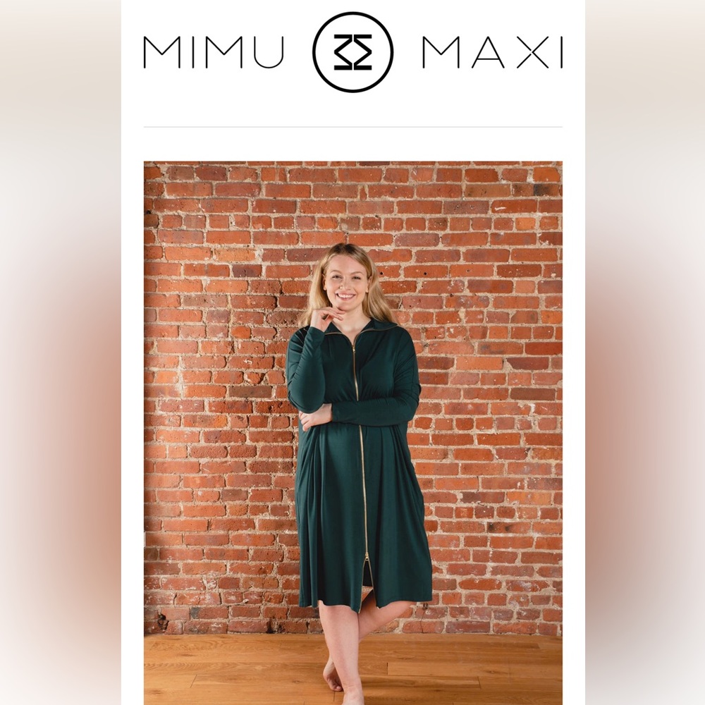 MIMUMAXI Zip dress- JEWEL